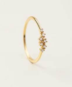 Nhẫn Bạc 925 Cành Hoa Đính Đá Lấp Lánh Flower Branch